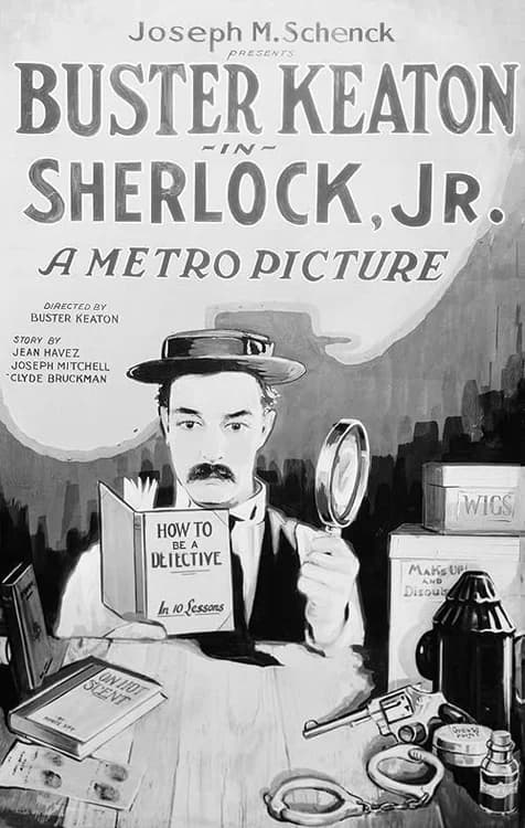 Sherlock Jr. film posteri